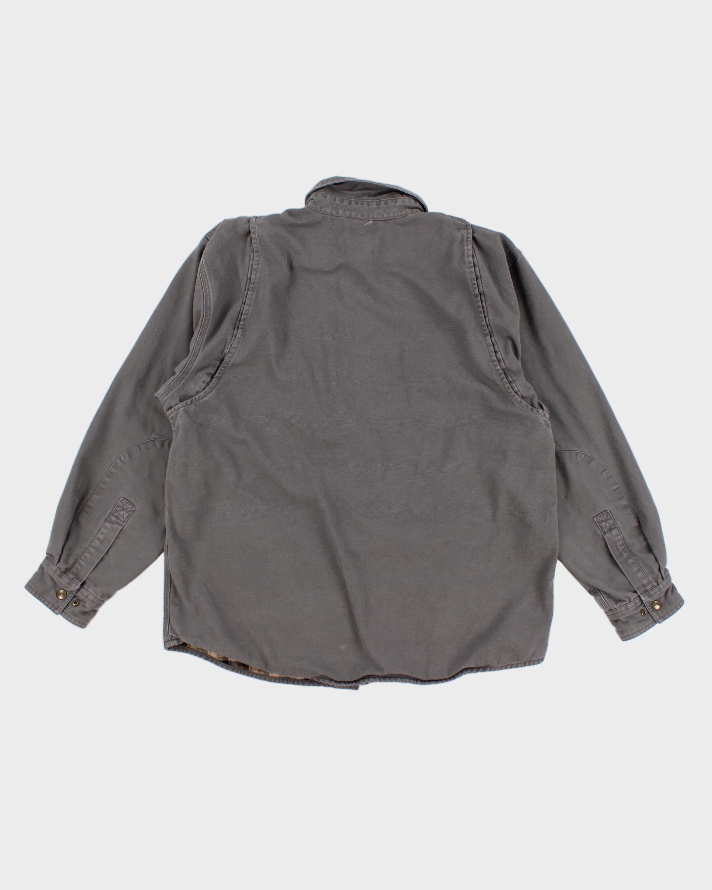 Iron Work Patch Carhartt Flannel Lined Heavy Jacket - M