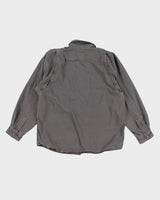 Iron Work Patch Carhartt Flannel Lined Heavy Jacket - M
