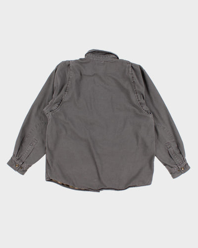 Iron Work Patch Carhartt Flannel Lined Heavy Jacket - M
