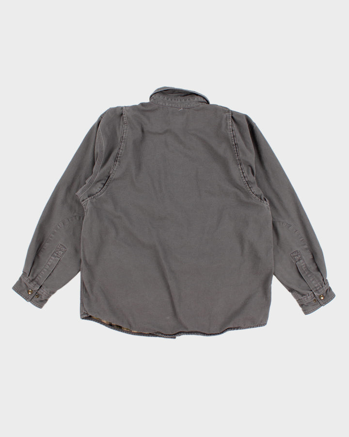 Iron Work Patch Carhartt Flannel Lined Heavy Jacket - M