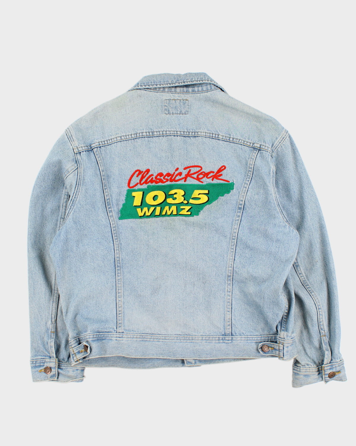 Vintage 90s Lee Classic Rock Embroidery Denim Jacket - L