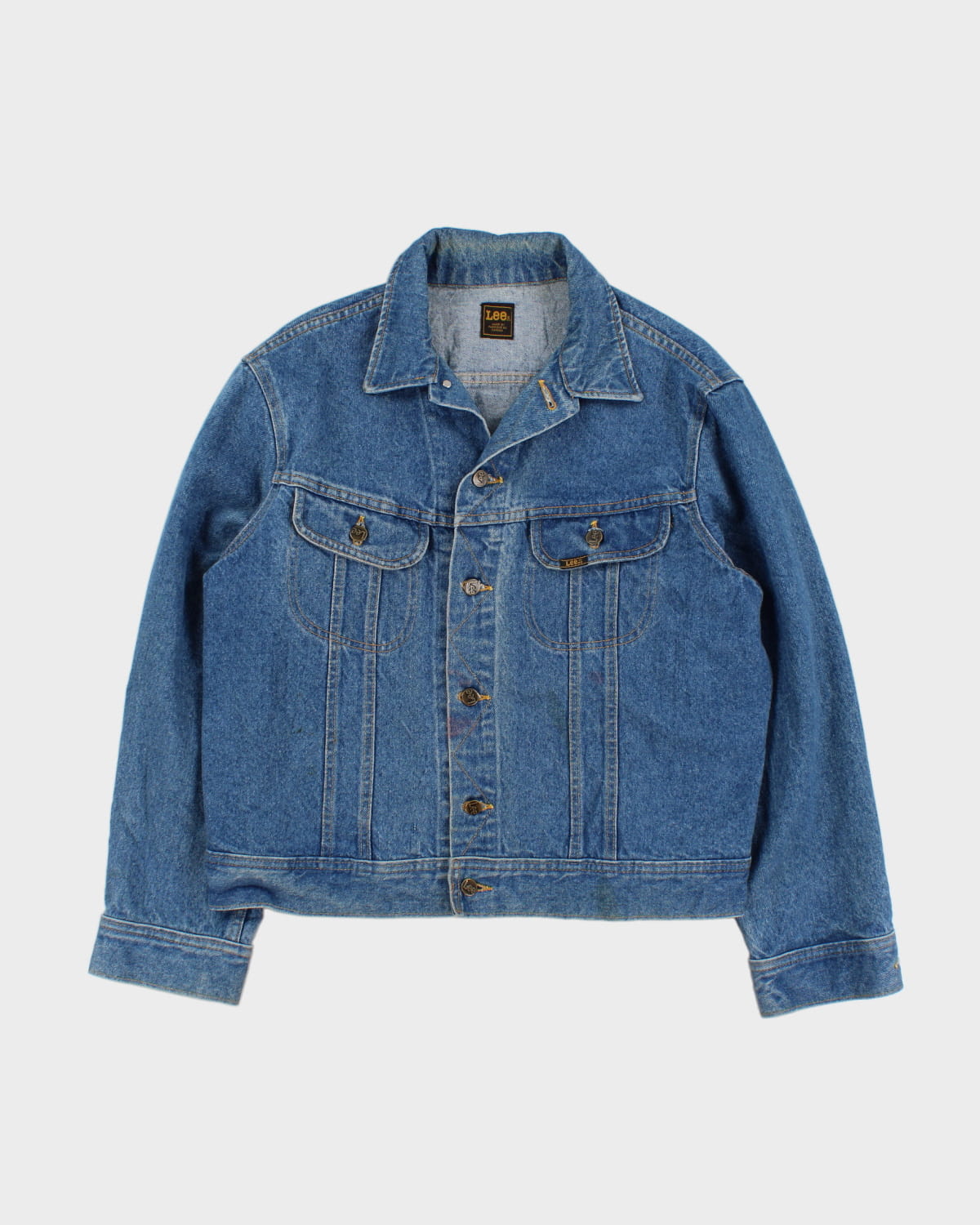 90's Distressed Lee Denim Jacket - L