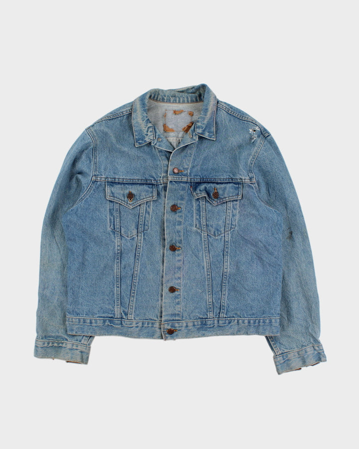90's Distressed Levis Denim Jacket - L