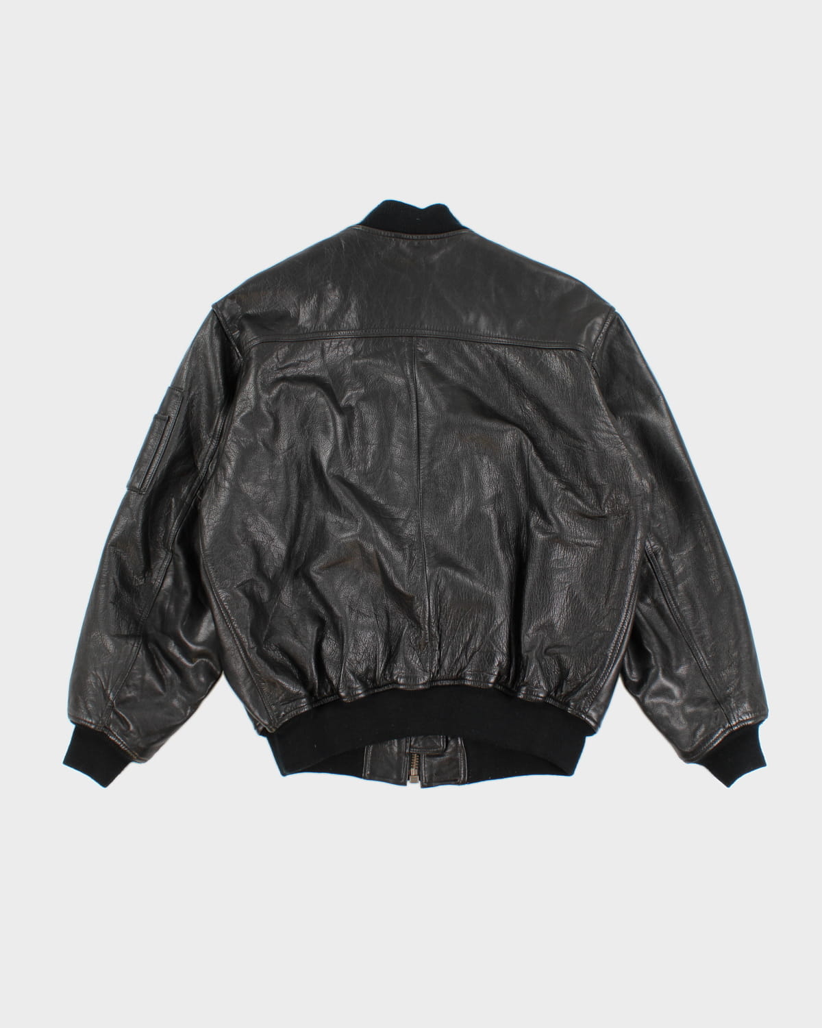 Vintage Georges Marciano For Guess Leather Bomber Jacket - M