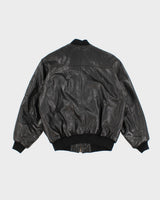 Vintage Georges Marciano For Guess Leather Bomber Jacket - M