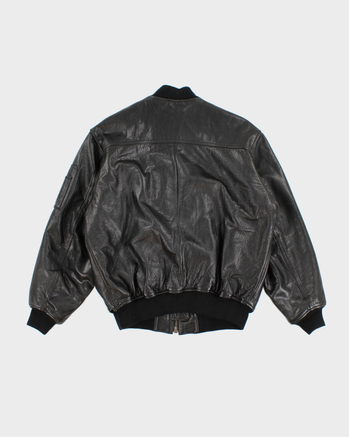 Vintage Georges Marciano For Guess Leather Bomber Jacket - M