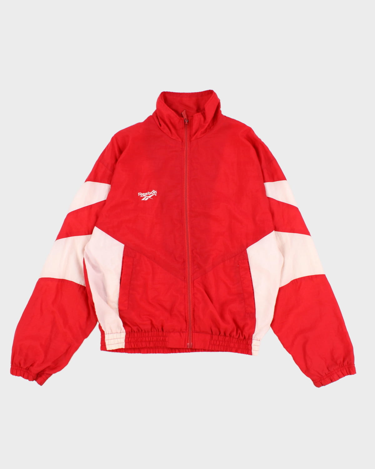 Vintage 90s Reebok Oversized Red Windbreaker - S