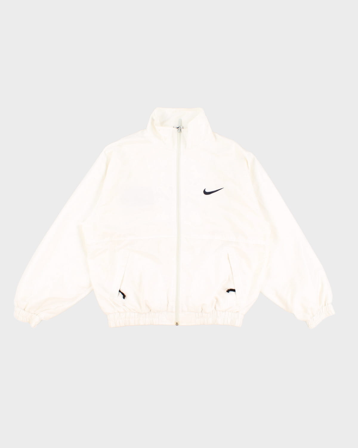 Vintage 90s Nike White Windbreaker - L