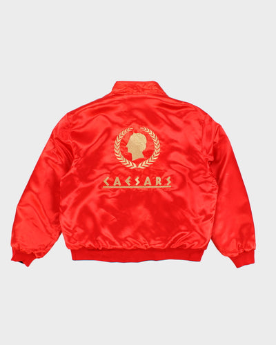 Vintage Caesars Black And Red Reversible Oversized Jacket - XXXL
