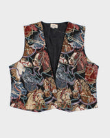 Vintage 90s Ash Creek Embroidered Horse Vest - L