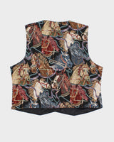 Vintage 90s Ash Creek Embroidered Horse Vest - L