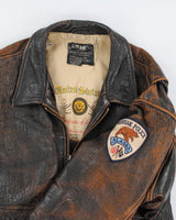 90's Avirex Leather Jacket - L