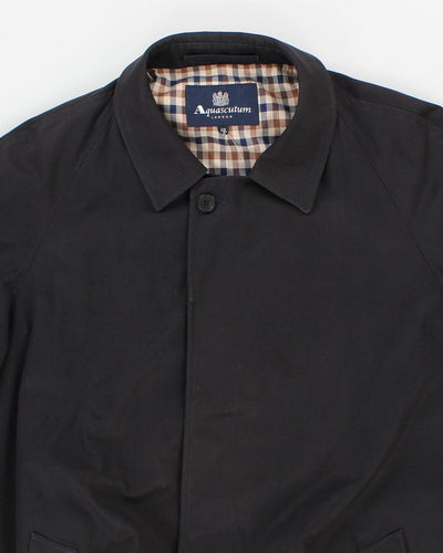 Aquascutum Navy Trench Coat - XXL