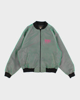Girard's Sam's Town Las Vegan Two Tone Green/Purple Bomber Jacket - XL