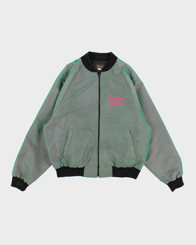 Girard's Sam's Town Las Vegan Two Tone Green/Purple Bomber Jacket - XL