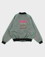 Girard's Sam's Town Las Vegan Two Tone Green/Purple Bomber Jacket - XL