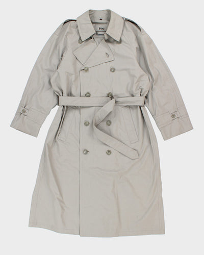 London Fog Belted Grey Rain Mac - L