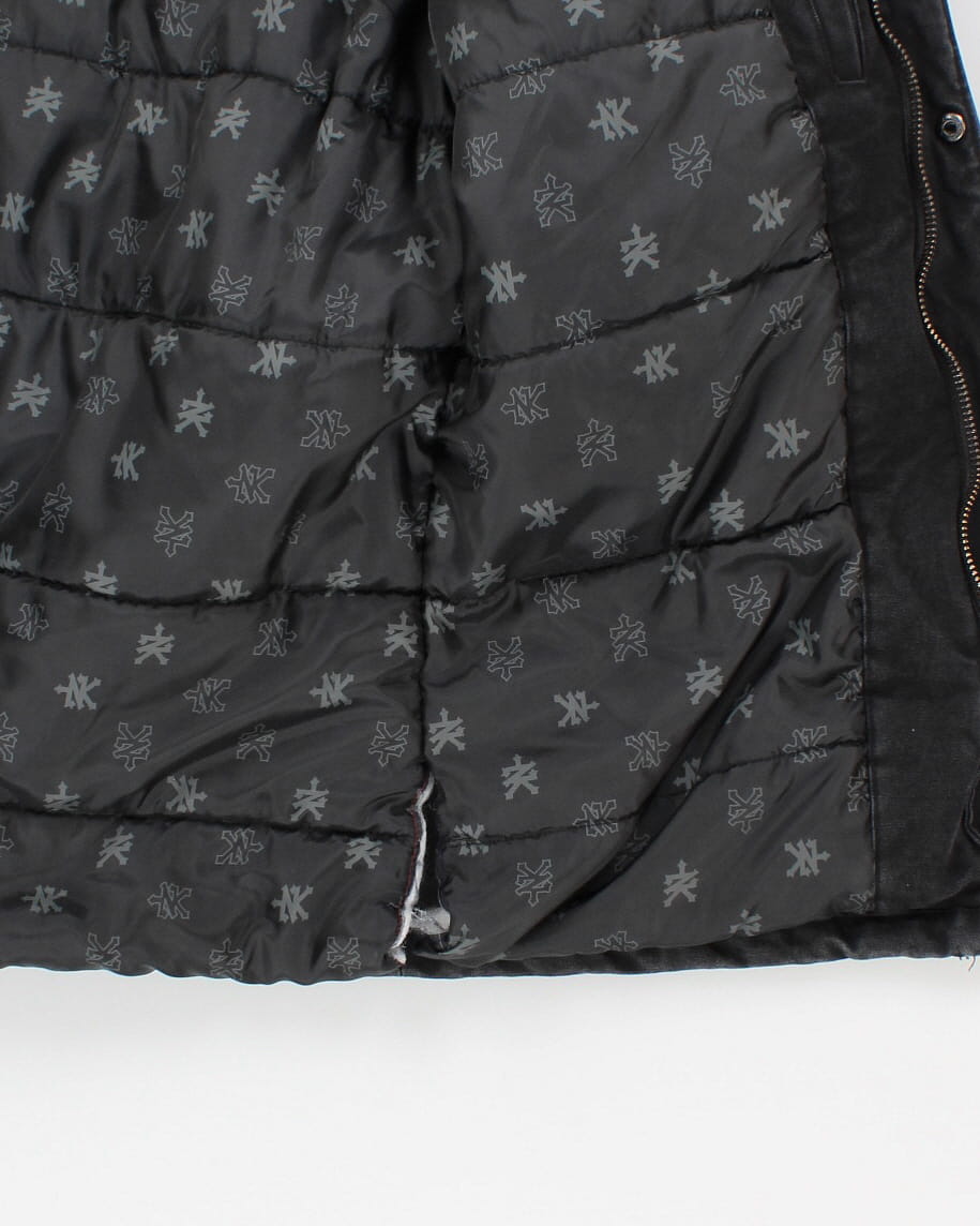 00s Zoo York Faded Black Hooded Jacket - M