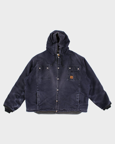 Classic Carhartt Denim and Fleece Jacket - 3XL