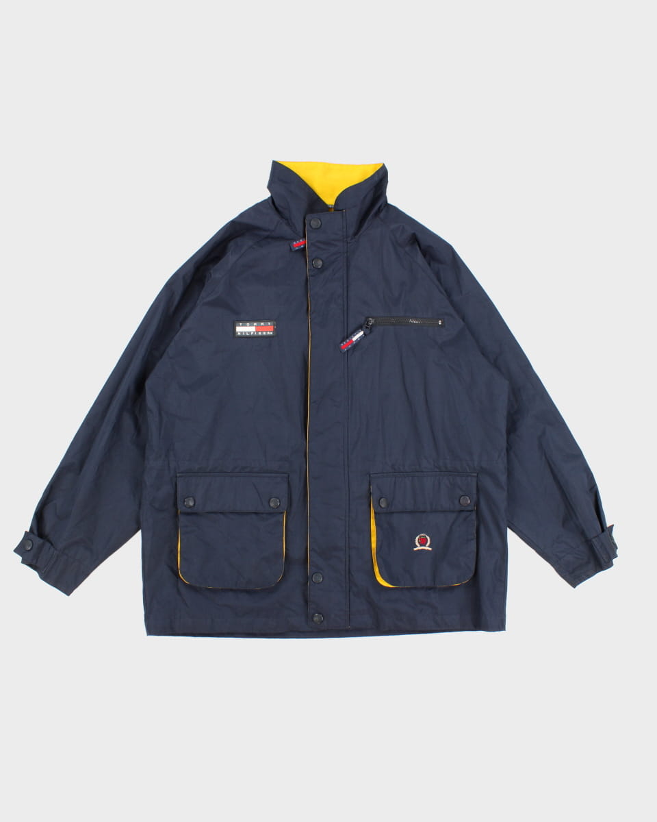 Vintage 90s Tommy Hilfiger Hooded Windbreaker - XXL