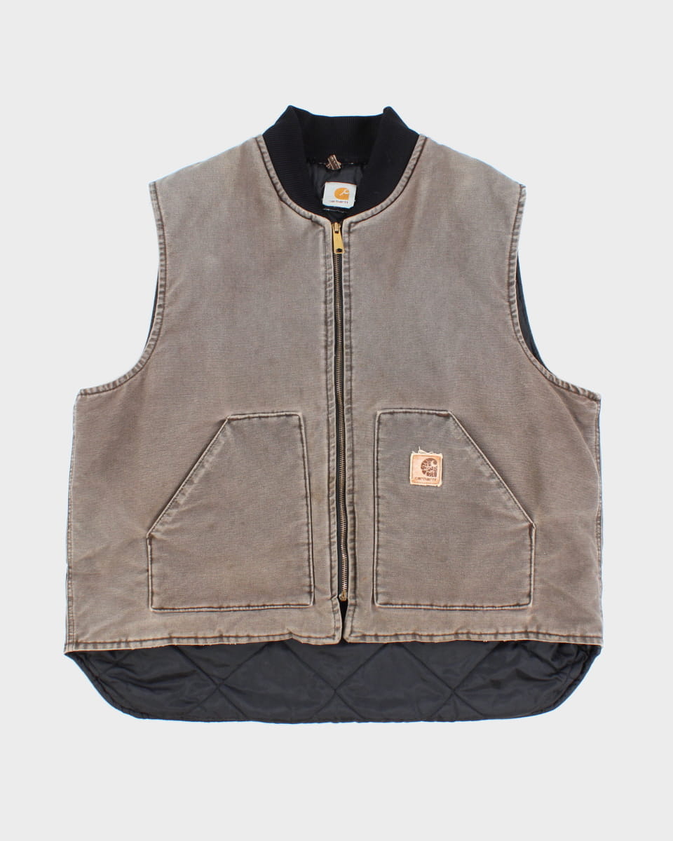 Vintage Carhartt Zip Up Vest - XXL