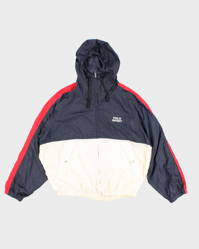 Vintage 90s Polo Sport Hooded Light Jacket - M