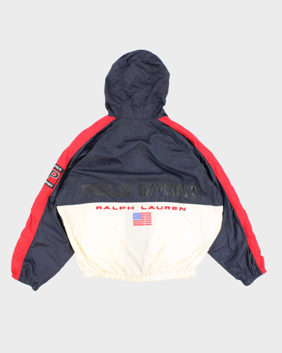 Vintage 90s Polo Sport Hooded Light Jacket - M