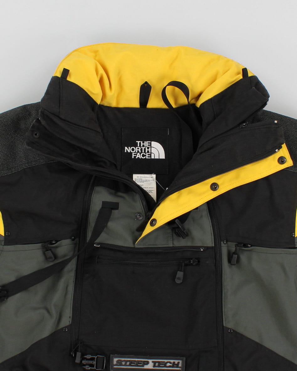 The North Face Steep Tech Yellow &amp; Black Jacket - L