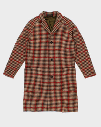 Tod Snyder Mens Houndstooth Plaid Coat - XS