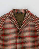 Tod Snyder Mens Houndstooth Plaid Coat - XS