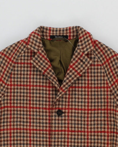 Tod Snyder Mens Houndstooth Plaid Coat - XS