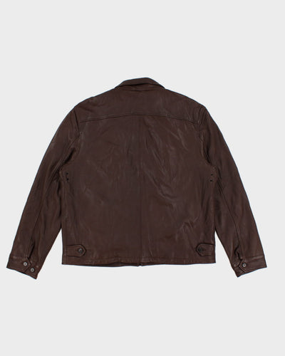Vintage 90's Leather Ralph Lauren Jacket - XL