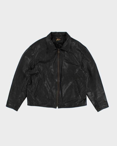 Vintage 90's Leather Nets Jacket - L