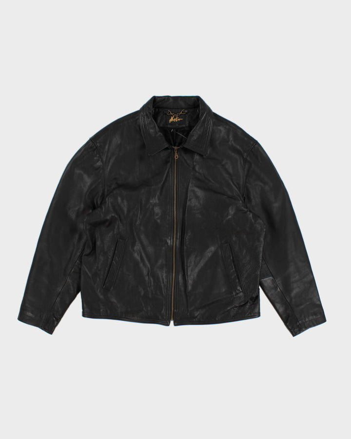 Vintage 90's Leather Nets Jacket - L
