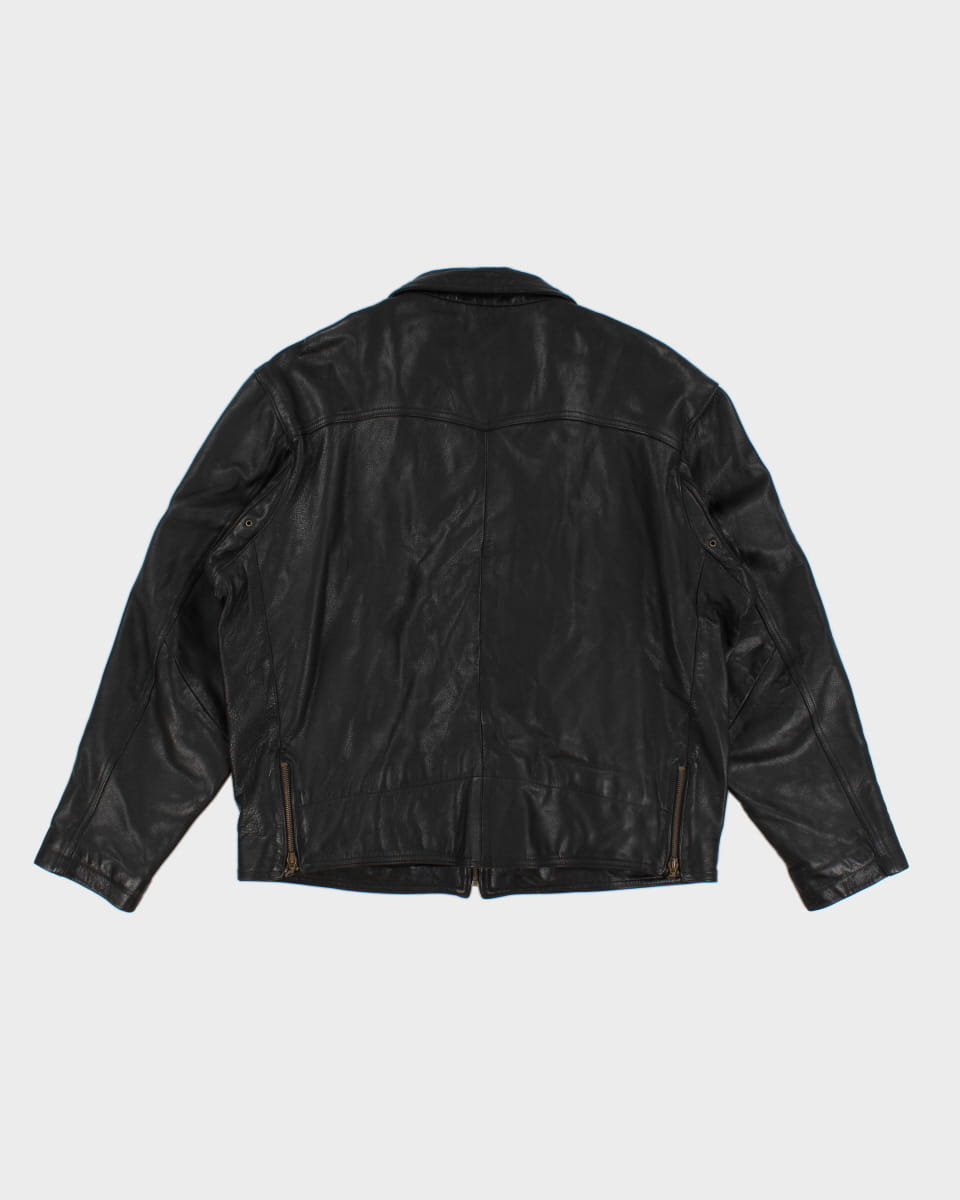 Vintage 90's Leather Nets Jacket - L