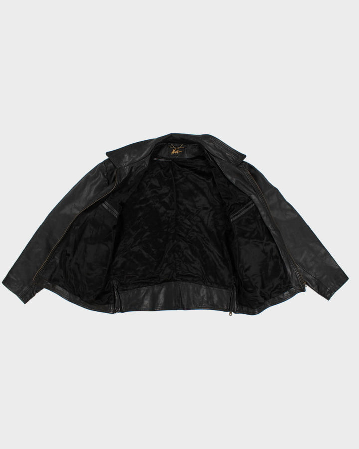 Vintage 90's Leather Nets Jacket - L