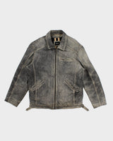 Vintage Distressed Leather Milestone Jacket - XL