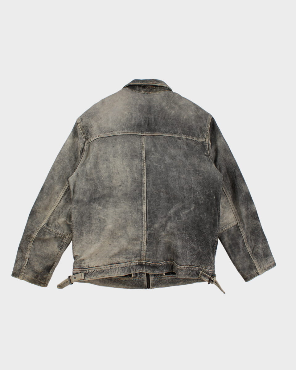 Vintage Distressed Leather Milestone Jacket - XL