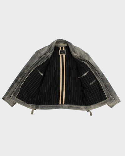 Vintage Distressed Leather Milestone Jacket - XL