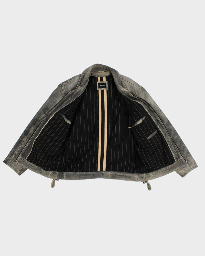 Vintage Distressed Leather Milestone Jacket - XL