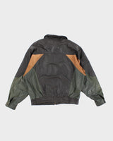 Vintage Massimo Colour Block Leather Jacket - L