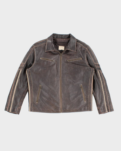 Vintage CMM Canada Brown Leather Jacket - XXXL