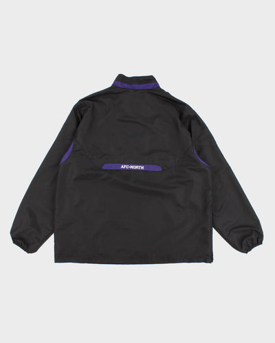 NFL X Reebok Ravens Black Quarter Zip Jacket - XL