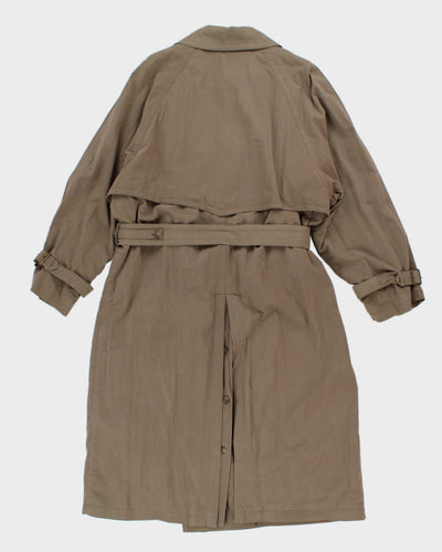 Vintage Yves Saint Laurent Beige Double Breasted Mac Coat - M