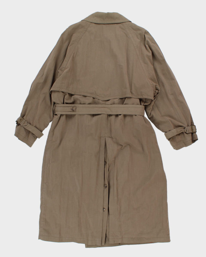 Vintage Yves Saint Laurent Beige Double Breasted Mac Coat - M