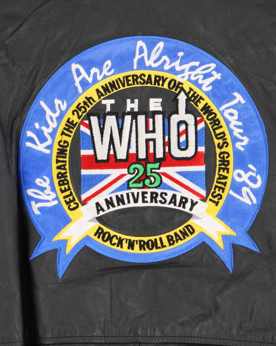 Vintage The Who 25th Anniversary The Kids Are Alright '89 Leather Jacket - M