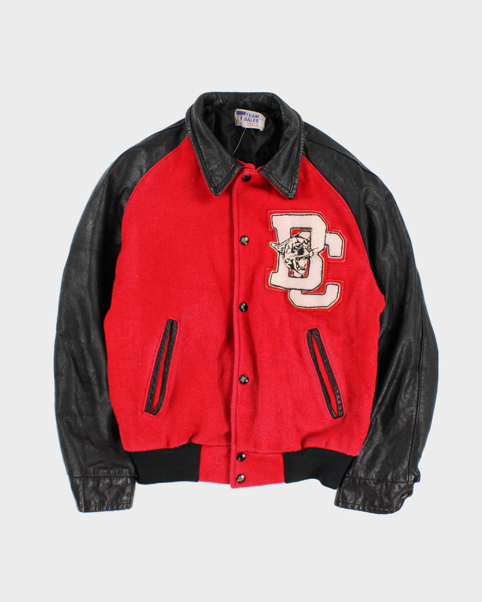 Vintage 80s Burnaby Central School Varsity Jacket - S