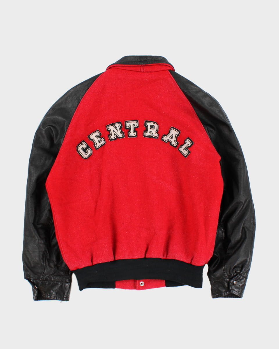 Vintage 80s Burnaby Central School Varsity Jacket - S