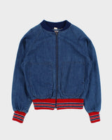 Vintage 70s Rumble Seats Denim Bomber Jacket - XS/S