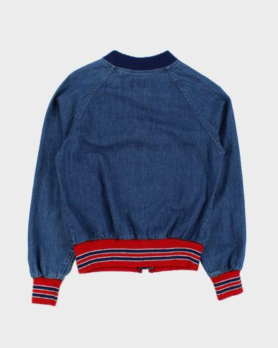 Vintage 70s Rumble Seats Denim Bomber Jacket - XS/S
